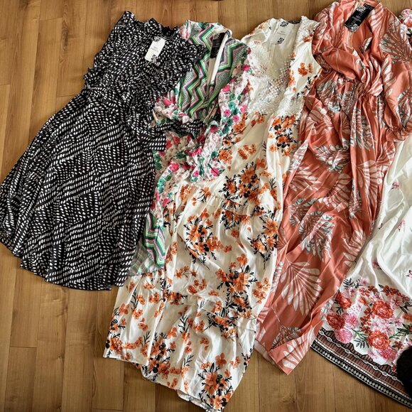 New Imperial Women’s Dress Bundle (x6 Pcs) Turkish Floral Boho Midi Dresses NWT - Picture 3 of 9